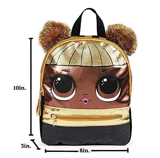 LOL Suprise Gold Silver Queen Bee Panda Sequence Backpacks Purse Bag for Kids Girls Women Men