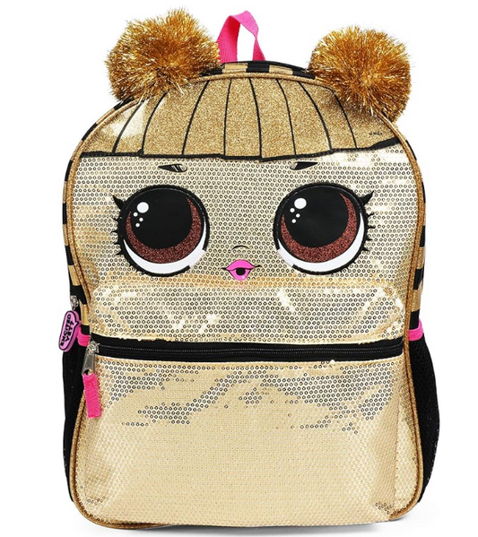 LOL Suprise Gold Silver Queen Bee Panda Sequence Backpacks Purse Bag for Kids Girls Women Men