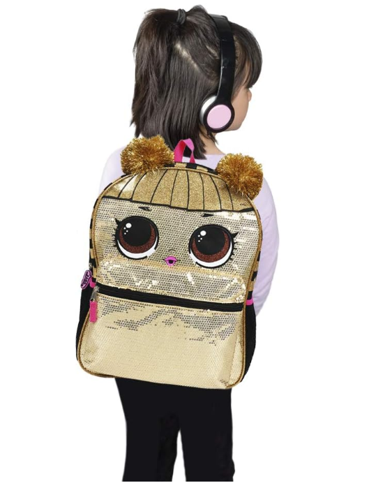 LOL Suprise Gold Silver Queen Bee Panda Sequence Backpacks Purse Bag for Kids Girls Women Men
