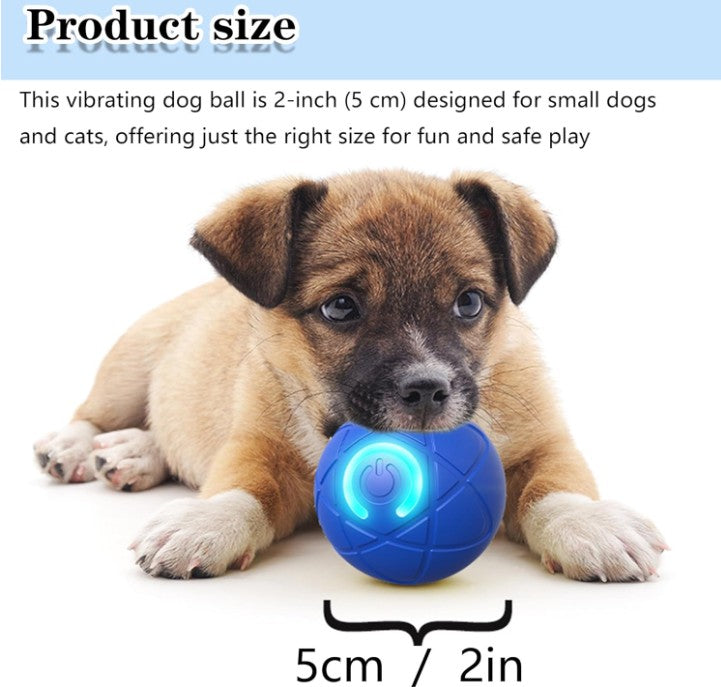Interactive Smart Jumping Ball for Dogs Shaky Toy for Pets Vibrating Dog Balls, USB Rechargeable Dog Bouncing Entertaining Toy