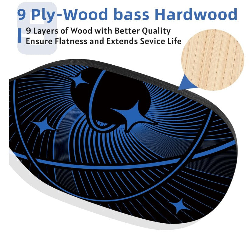 Pickleball Paddles, Pickleball Set with 2 or 4 Premium Wood Pickleball Paddles, 4 Pickleball Balls, 4 Cooling Towels & Carry Bag