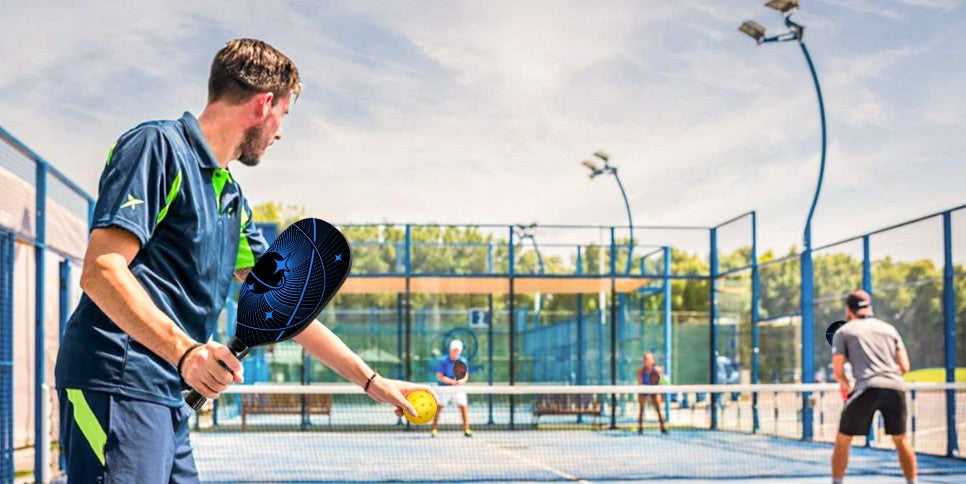 Pickleball Paddles, Pickleball Set with 2 or 4 Premium Wood Pickleball Paddles, 4 Pickleball Balls, 4 Cooling Towels & Carry Bag