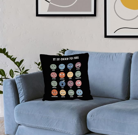 Calming Corner Positive Affirmation Messages Health Pillowcase Decor for Home or Office