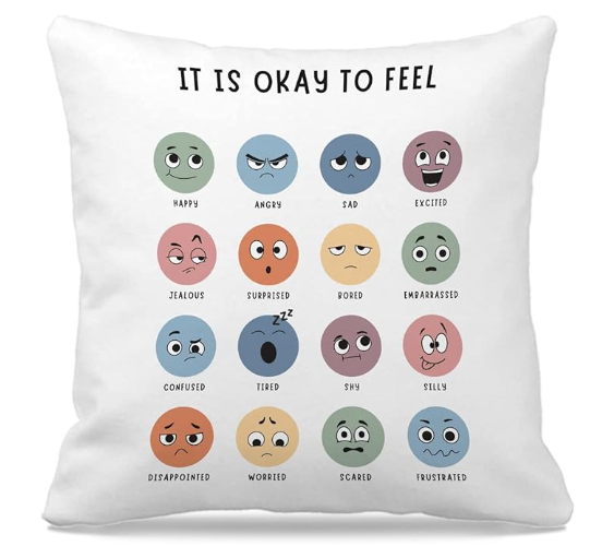 Calming Corner Positive Affirmation Messages Health Pillowcase Decor for Home or Office