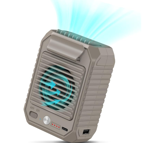 4 Speed Portable Wearable Personal Body Wireless Fan USB Rechargeable