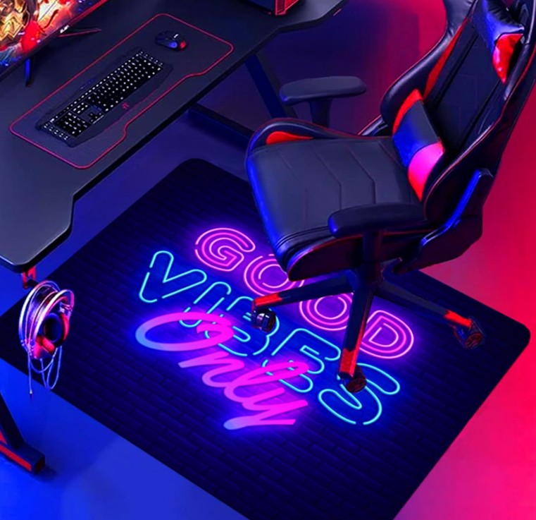Unique Fun Design Floor Mat Carpet Bedroom Bathroom Home Decor Nonslip Absorbent Neon Rugs