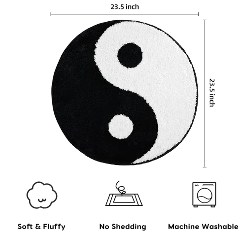 Unique Fun Design Floor Mat Carpet Bedroom Bathroom Home Decor Nonslip Absorbent Neon Rugs