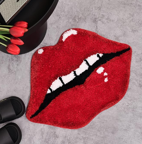 Unique Fun Design Floor Mat Carpet Bedroom Bathroom Home Decor Nonslip Absorbent Neon Rugs