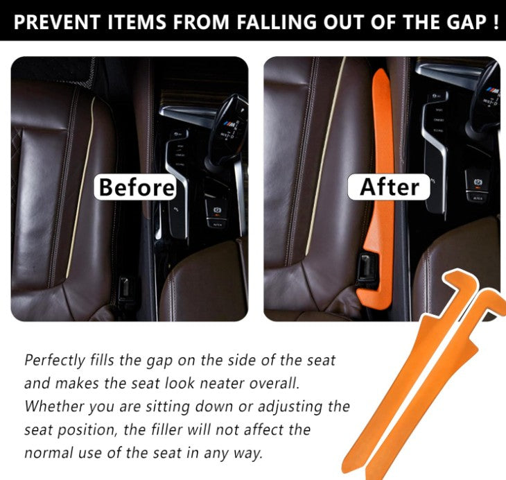 Car Truck Van Seats Wide Gap Filler Organizer Storage Plug Pocket for Automobiles Gap to Impede Items from Dropping, Essential Interior Car Accessories Plug 2 Pack