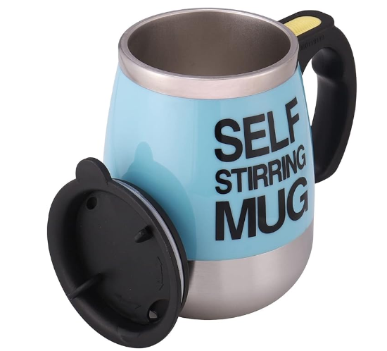 Electric Self Stirring Magnetic Stainless Steel Thermal Beverage Mug
