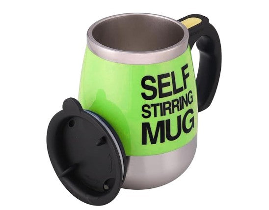 Electric Self Stirring Self Mixing Magnetic Stainless Steel 16 OZ Thermal for Beverage Hot Coffee Tea Milk Travel Kitchen Home Office Mug