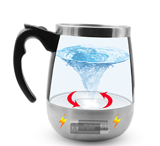 Electric Self Stirring Magnetic Stainless Steel Thermal Beverage Mug