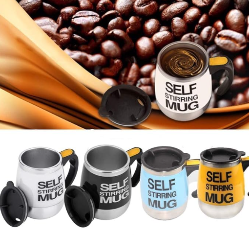 Electric Self Stirring Magnetic Stainless Steel Thermal Beverage Mug