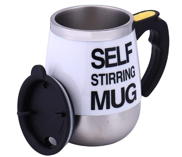 Electric Self Stirring Magnetic Stainless Steel Thermal Beverage Mug