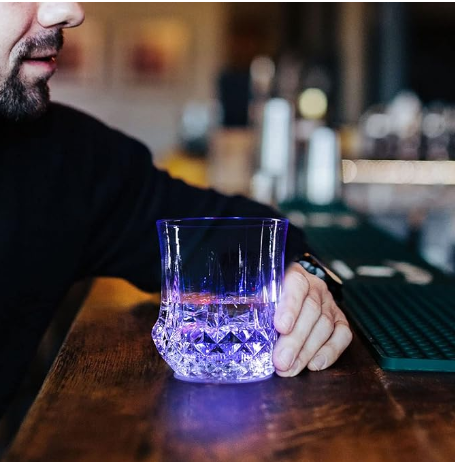 Light Up LED Flashing Party Favors Liquid Activated Cool Tall Tequila Whisky Shot Glasses