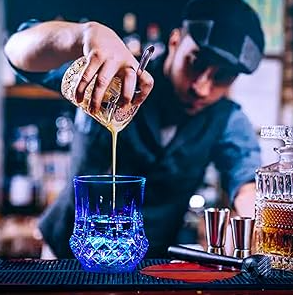 Light Up LED Flashing Party Favors Liquid Activated Cool Tall Tequila Whisky Shot Glasses