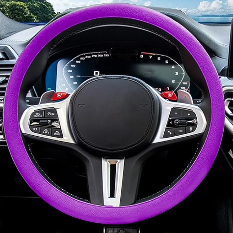 Bright Colors Car Auto Truck Universal Silicone Anti-Skid Steering Wheel Cover