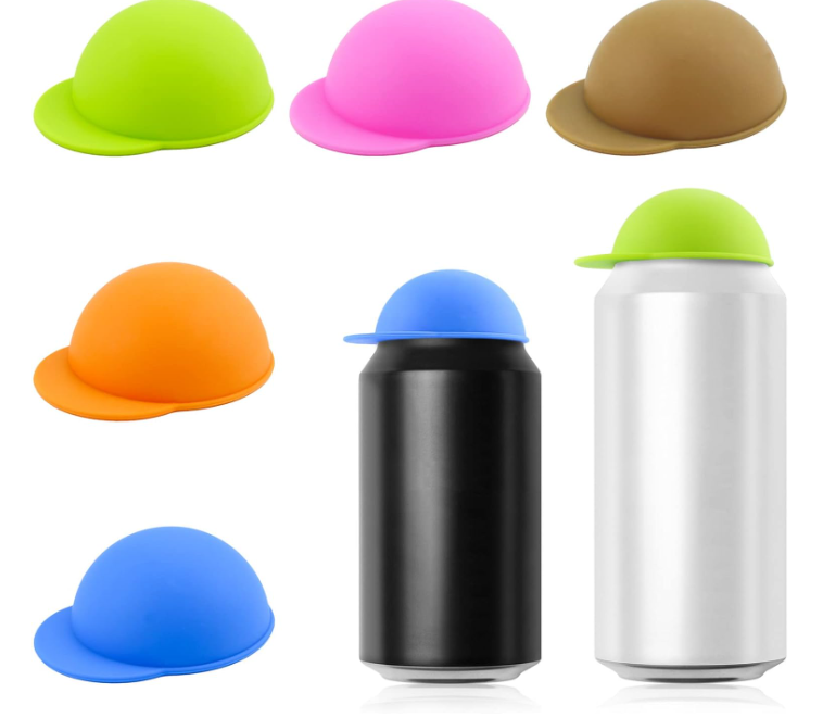 Silicone Soda Pop Energy Juice Beer Cup Can Cover Toppers Lid Reusable Beverage Food Protector 2 -18 Pack