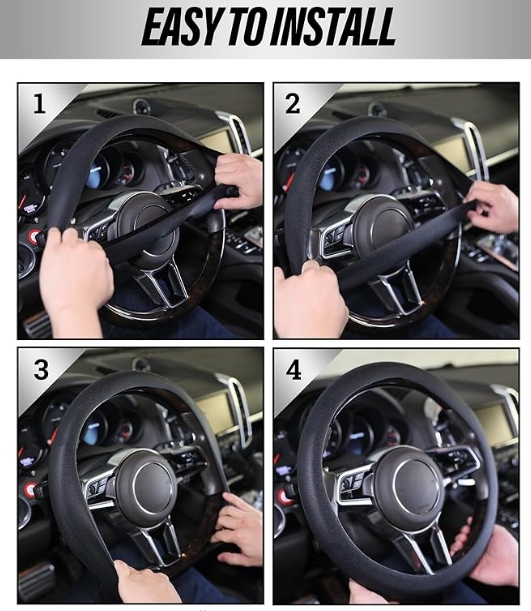 Bright Colors Car Auto Truck Universal Silicone Anti-Skid Steering Wheel Cover