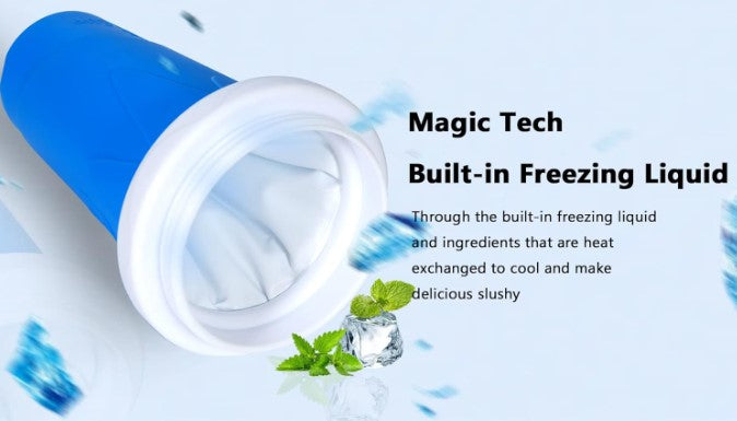 Frozen Magic Slushie Ice Cream Maker Squeeze Cup Homemade DIY Cool Tik Tok Gadgets with Lid & Straw