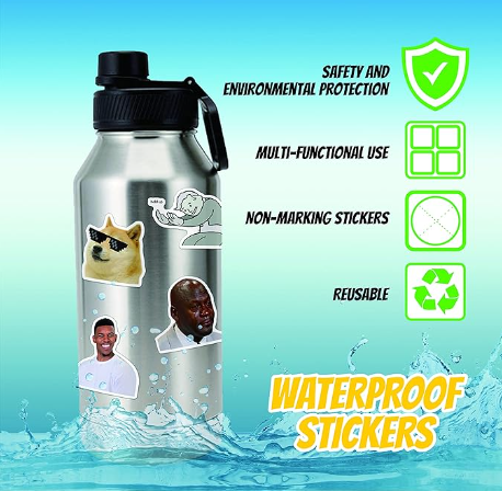 K Pop Demon Slayer Funny Meme Inspirational Vinyl Waterproof Stickers Pack Vine Stickers for Laptop, IPhone, Water Bottles, Computer