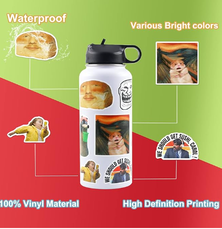 K Pop Demon Slayer Funny Meme Inspirational Vinyl Waterproof Stickers Pack Vine Stickers for Laptop, IPhone, Water Bottles, Computer