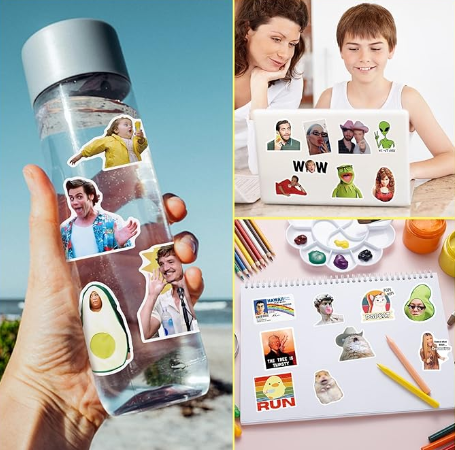 K Pop Demon Slayer Funny Meme Inspirational Vinyl Waterproof Stickers Pack Vine Stickers for Laptop, IPhone, Water Bottles, Computer