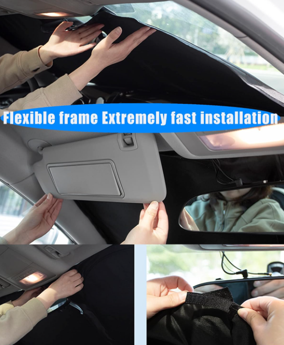 Windshield Sunshade Auto Car Sun Shield for Automotive Interior Sun and Heat Protection
