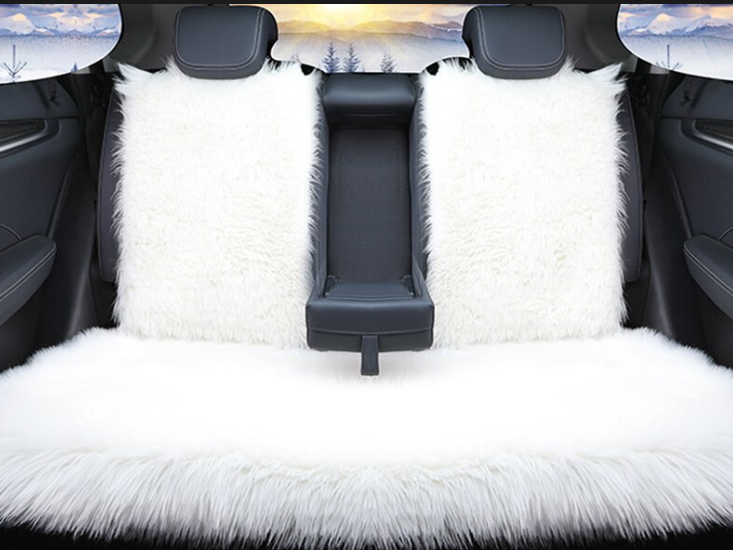 Soft Faux Rabbit Fur Cushion Cloak Universal Full Set Seat Covers