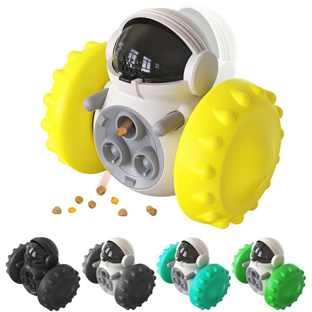 Dog Toy Dispenser - Doggy Treat Dispensing Chase Toys for Mind & Health Improvement - Pet Interactive Food Puzzle Toy for Medium Small Dogs - IQ Training Slow Feeder Toy for Dog & Cats
