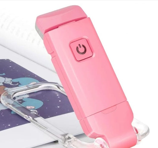 LED USB Rechargeable Adjustable Bright Clip-on Portable Bookmark Book Reading Night Light