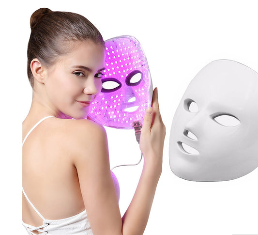 Led Facial White Gold Beauty Instrument Tool Mask for Antiaging Skin Care