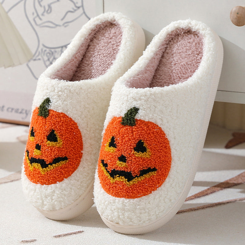 Halloween Pumpkin Cartoon Designed Slippers