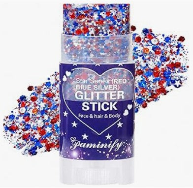 Glow in the Dark 4th of July Party Supplies for Kids Adults, Light Up Streamers Balloons with Glasses, Headband, Rings, 100 Glow Sticks Party Pack Glow Necklaces