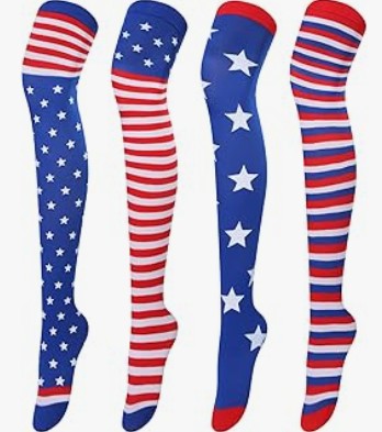 4th of July Magnetic Holding Hands Socks, Funny American Flag Socks for Men Women, USA Sock for Adults Independence Day
