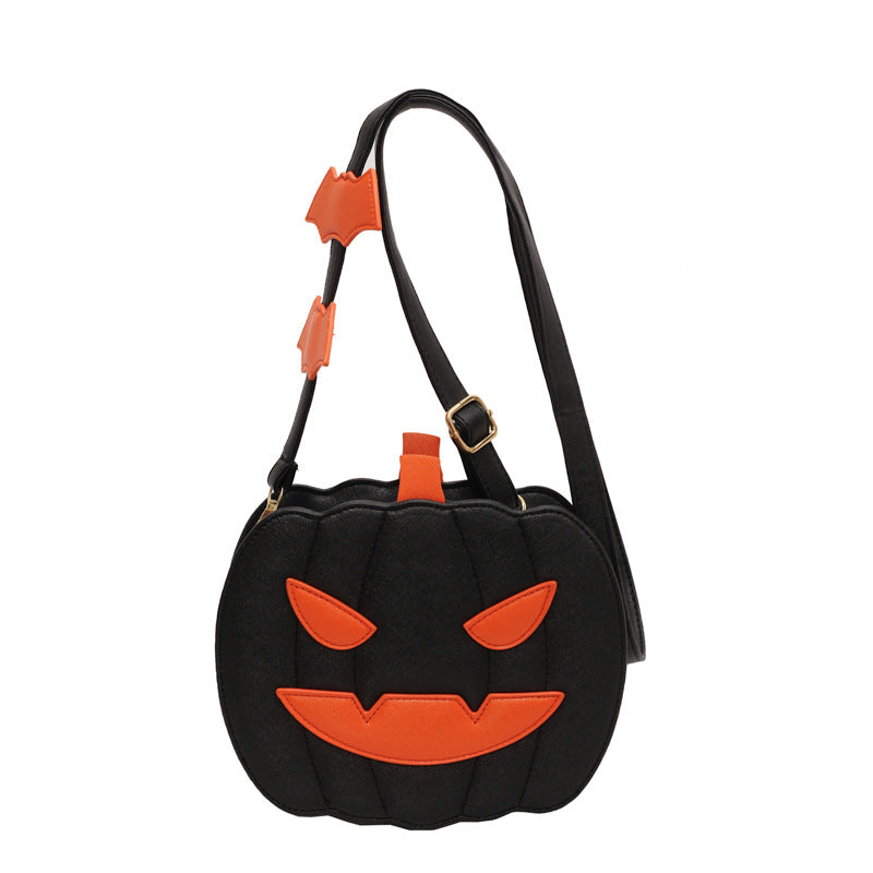 Halloween Pumpkin Face Fun Cartoon Shoulder Crossbody Bag Purse