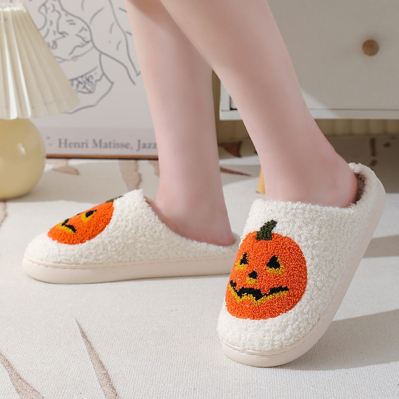 Halloween Pumpkin Cartoon Designed Slippers