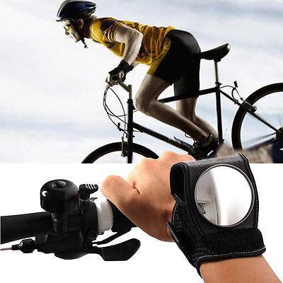 Bicycle Wrist Safety Mirror for Bicycles Motorcycles Rear View Mirror for Day and Night Safety