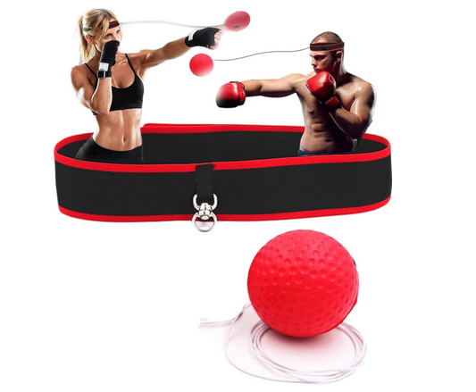 Portable Boxing Adults Kids Training Speed Headband Ball Fitness Set