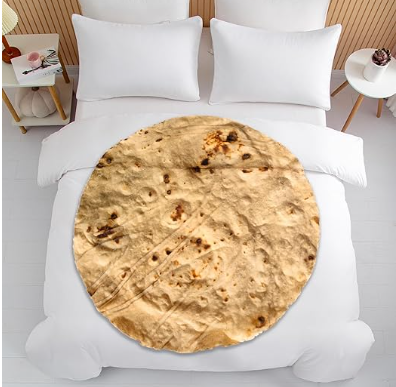 Tortilla Blanket Plush Soft Throw for Bedspread Sofa
