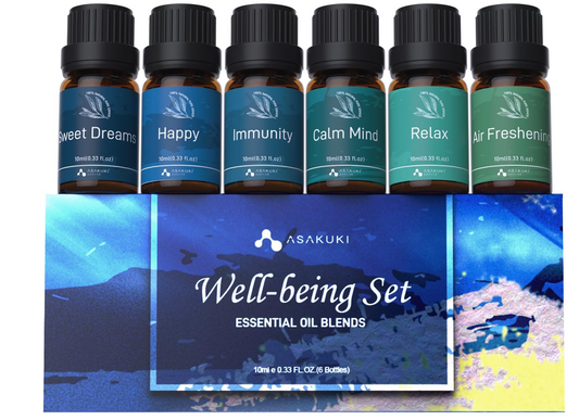 Aromatherapy Essential Oils Blends for Humidifiers Massages Calmness Relaxation Well Being Diffusers for Home