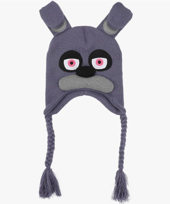 Five Nights at Freddy's FNAF Bonnie Blue Laplander and Foxie Head Gear Hat Beanie's for Cold Winter