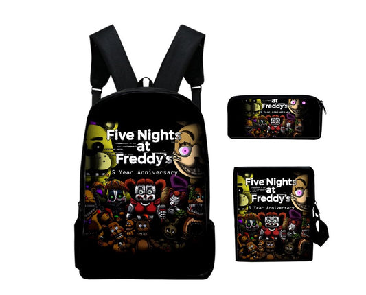 Five Nights at Freddy FNAF Travel Daypack Sports Laptop Bag Backpack for Men and Women