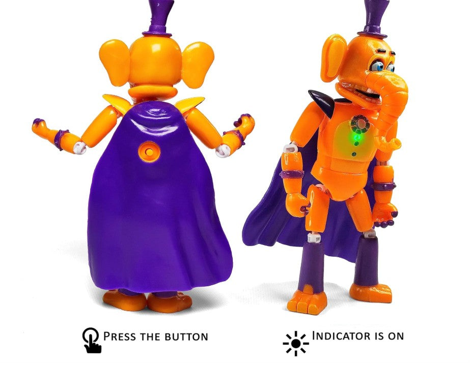 8 - 18 Piece Inspired by Game Five Night Toys Ultimate Custom Night FNAF Action Figures Sets Withered Bonnie, Orville, Mangle, Gator, Happy Frog, Roxanne Wolf, Chica, and Music Man Freddy All the Characters Toys