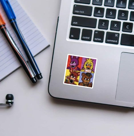 Five Nights at Freddy's Video Game Horror Movie Characters Vinyl Sheet Bundle Stickers Sets Roll For Party Favors 12-50 Pack