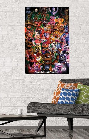 New FNAF Five Nights at Freddy Collector Fan Movie Game Poster Picture Prints for Home Kids Bedroom Wall Hanging Room Decoration