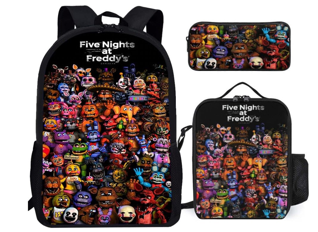 Five Nights at Freedys FNAF Travel Daypack Sports Laptop Bag Backpack for Men and Women