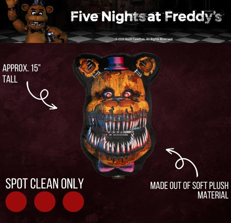 Five Nights at Freddy Fnaf Movie Soft Warm Fleece Flannel Linen Throw Couch Chair Bed Spread Blanket and Chica Freddy Head Pillows