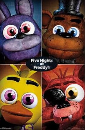 New FNAF Five Nights at Freddy Collector Fan Movie Game Poster Picture Prints for Home Kids Bedroom Wall Hanging Room Decoration