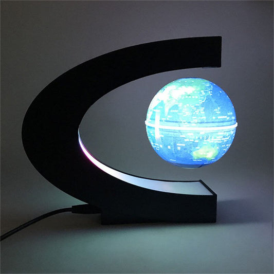 Home Office Multi-Color Changing Magnetic Levitation Floating World Mova Night Lamp with LED Lights